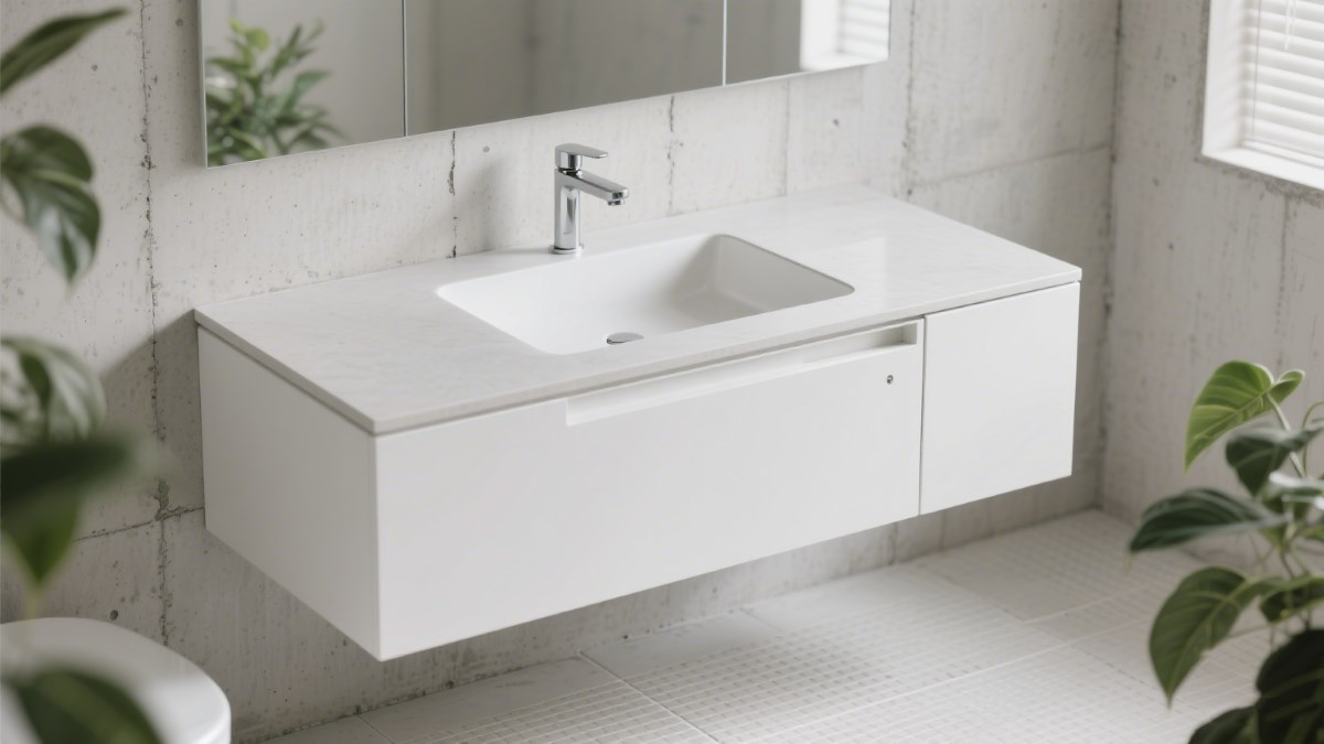 floating vanity no plumbing